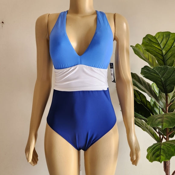 Ralph Lauren Other - Ralph Lauren Blue and White One-Piece Swimsuit